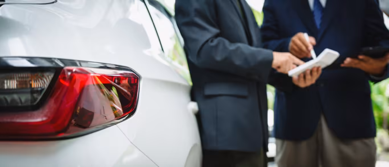 Business owner reviewing ABN car loan options for a work vehicle